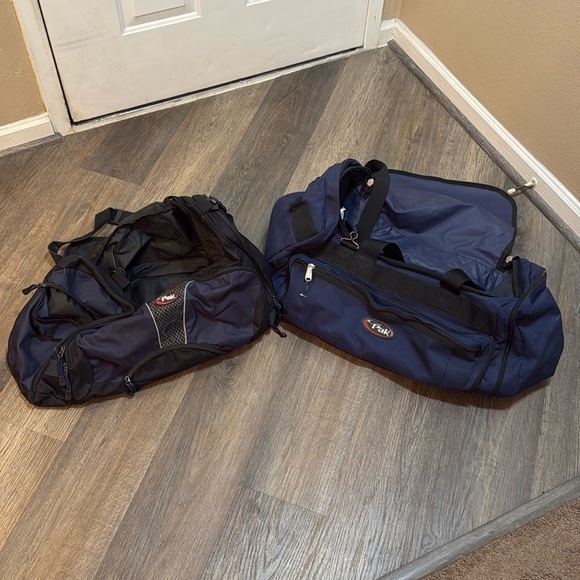 CalPak Navy Blue Canvas Duffel Travel Bags - Set of 2 - Picture 1 of 1